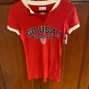 Team USA 2012 red white and blue top
